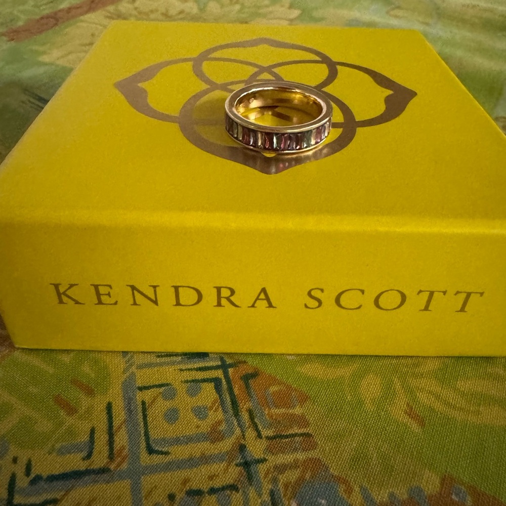 Kendra Scott Two-Tone Baguette Band Ring - Gold & Silver